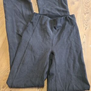Lululemon Softstreme Black Ribbed Pants